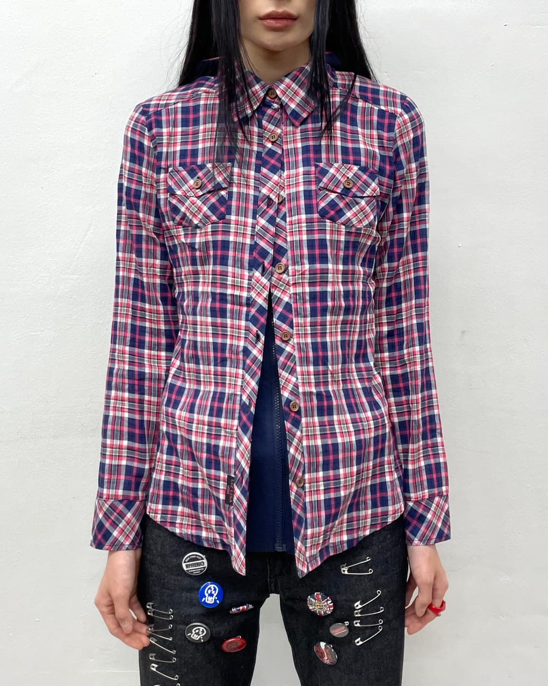 Liz Lissa Doll Checkered Hoodie Shirt 상품이미지2
