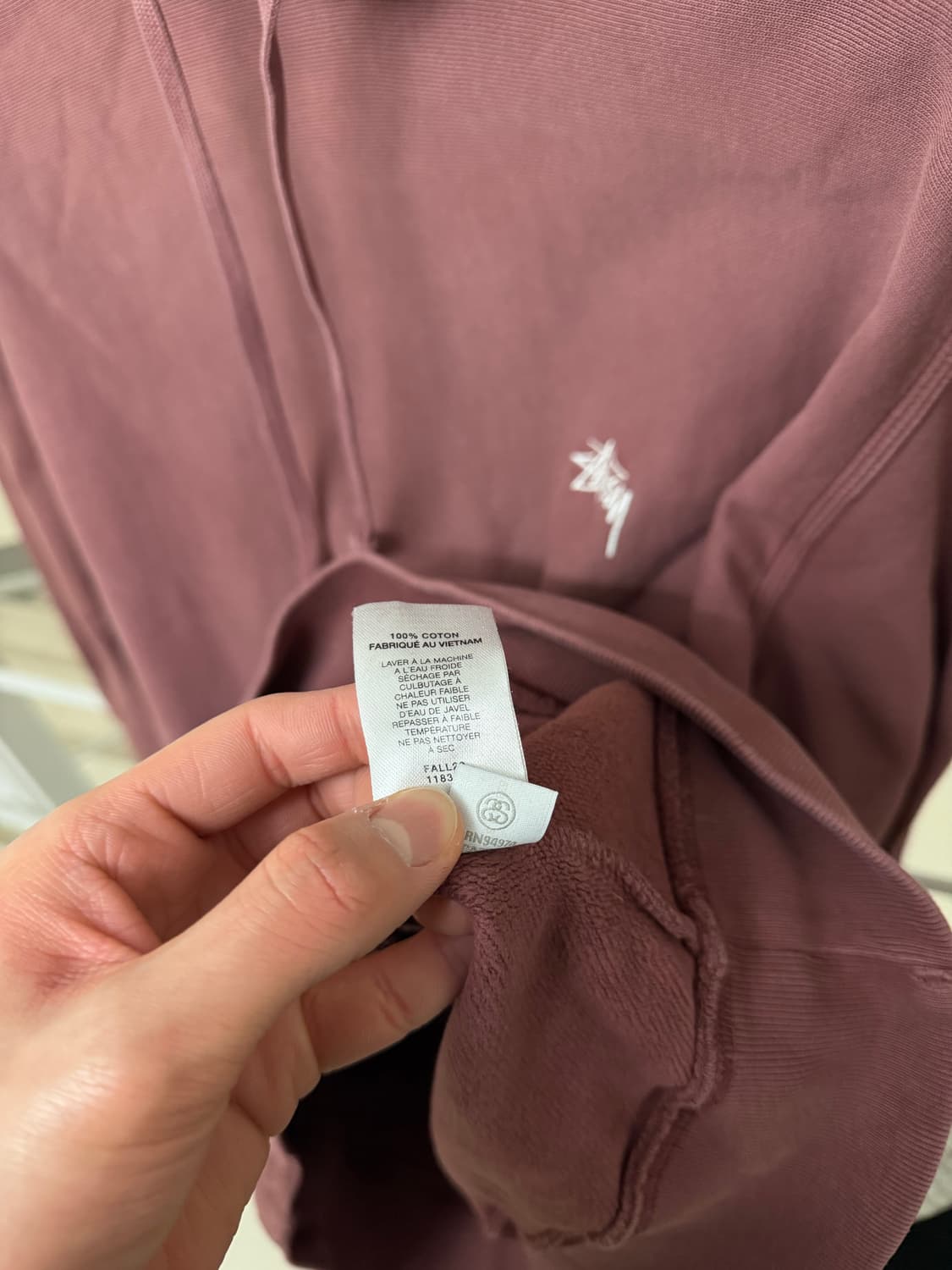 스투시 [민트급.정품] 자수 후드티 스웻셔츠 m(100ㅡ105) 상품이미지7