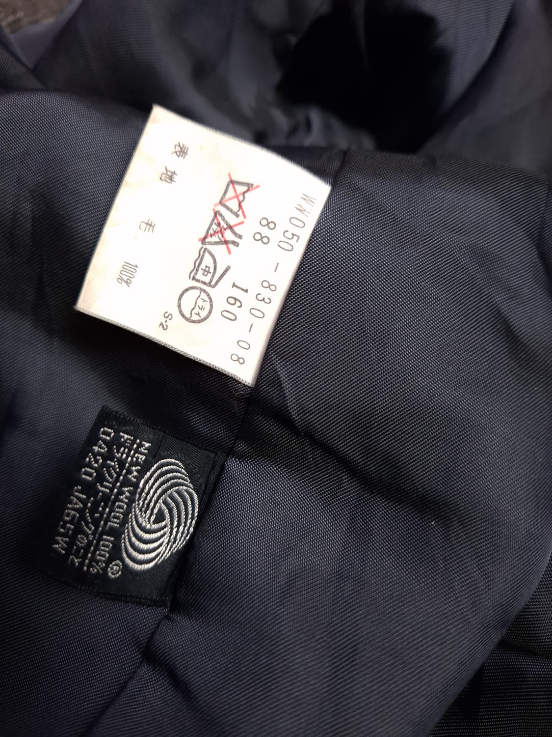 오리지날 90's 일본판 버버리 브리티시트위드 울 발마칸 코트 상품이미지4