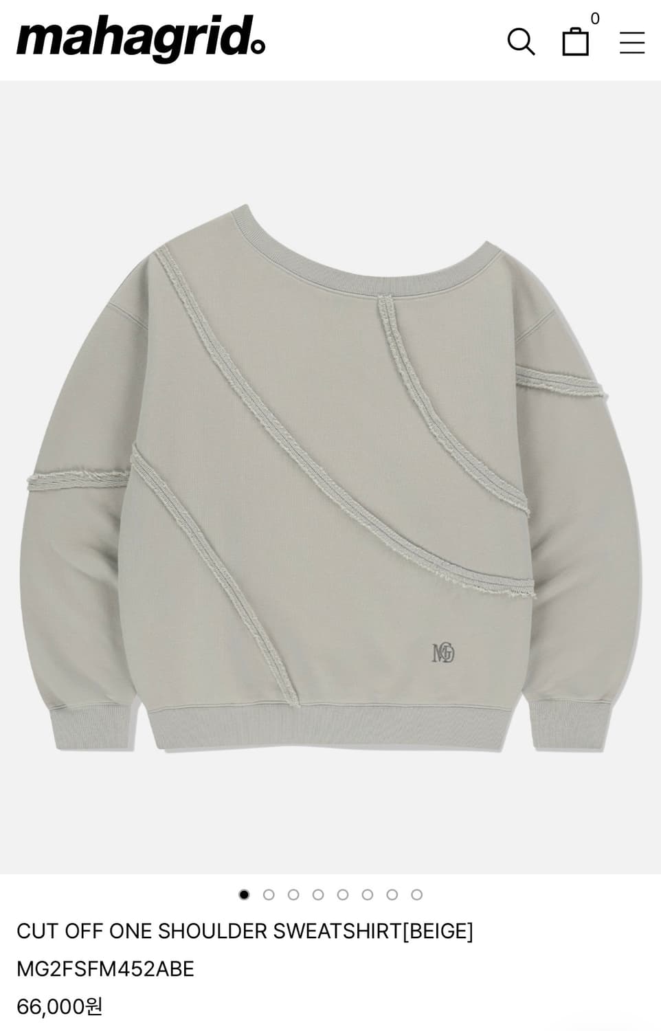 마하그리드 원숄더 맨투맨 상품이미지1