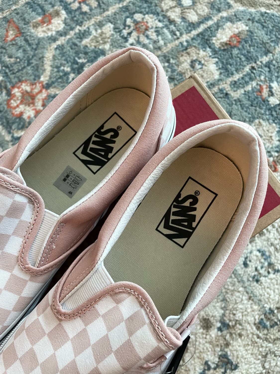 반스 클래식 체커보드 슬립온 핑크 (새제품,270) 상품이미지5