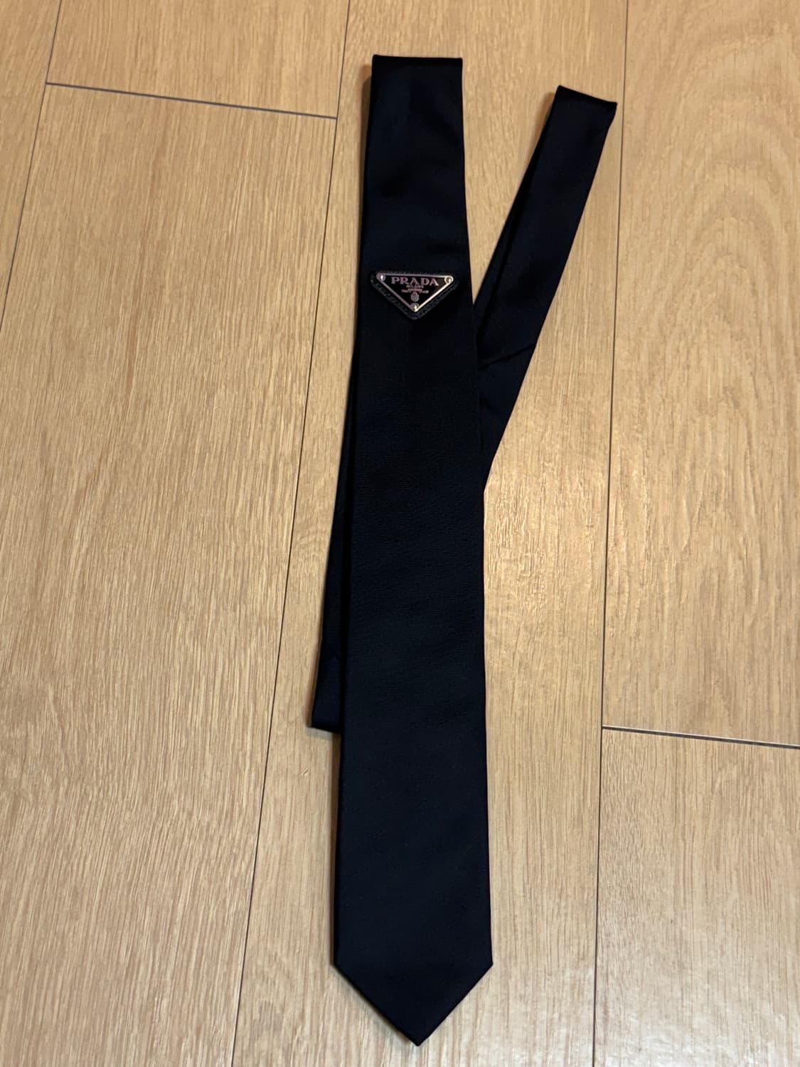 [150] 프라다 리나일론 개버딘 타이 블랙 상품이미지1