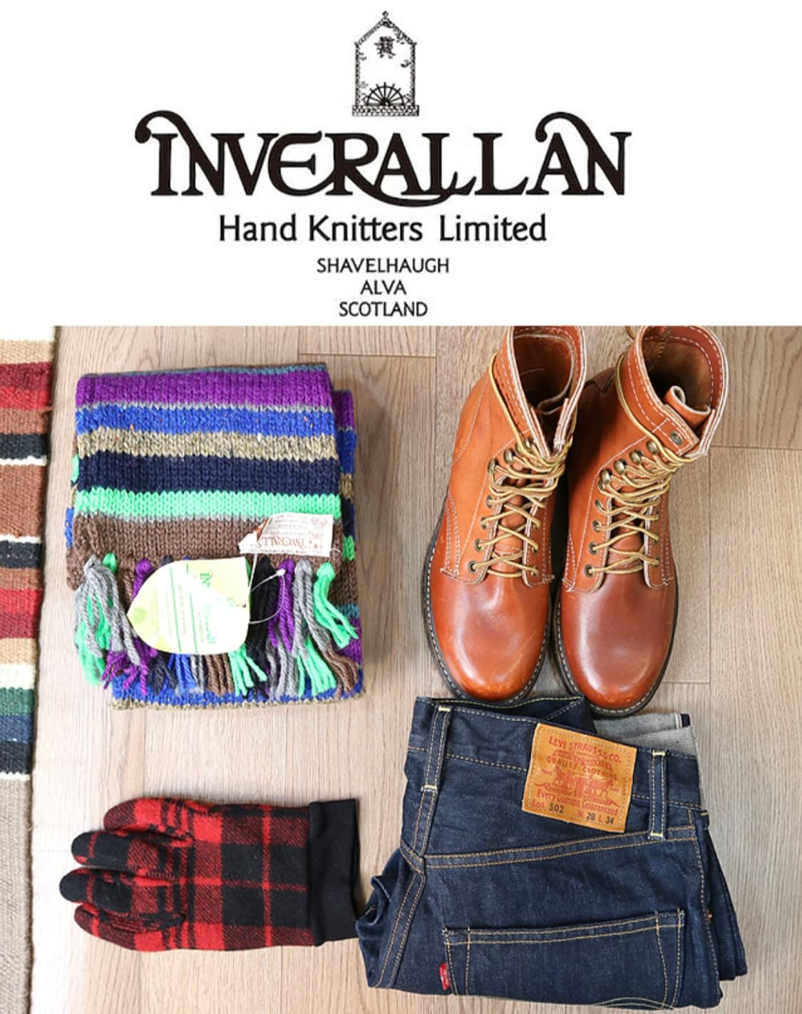 
  inverallan 인버알란 울100% 핸드메이드 롱 머플러 상품이미지10