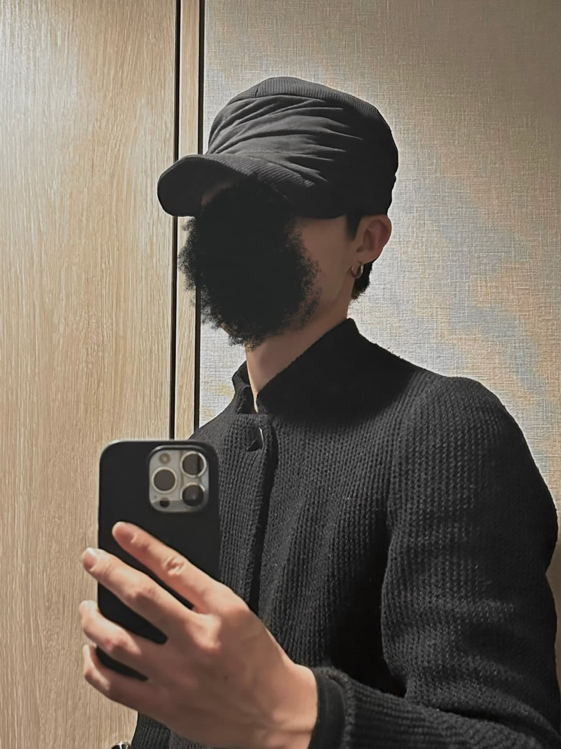 Ca4la 드레이프 와이어 니트캡 상품이미지3