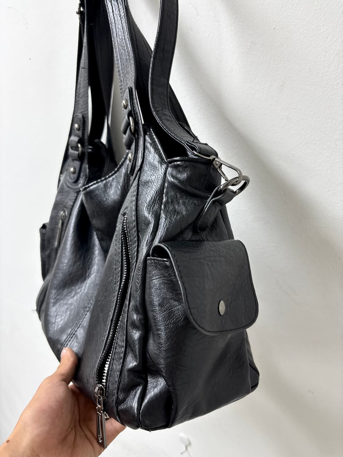 “Vintage” RockChic Mood Black Zipper Det 상품이미지3