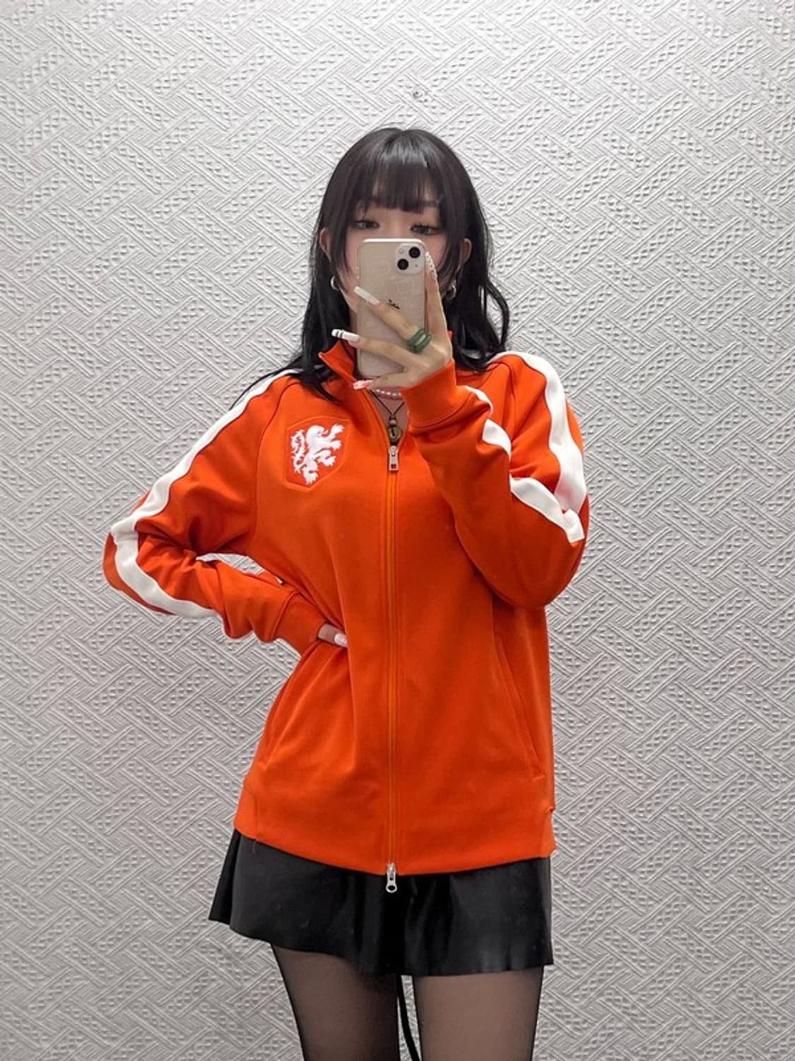 나이키 네덜란드 13-14 국대 Y2K 오렌지 져지 집업 L C11020 상품이미지1