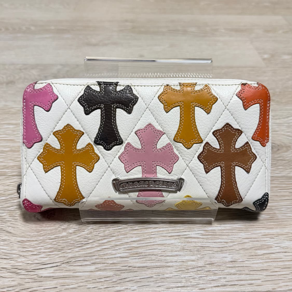 [정품/OS]크롬하츠 세메터리 멀티 크로스 패치 장지갑 화이트 상품이미지1