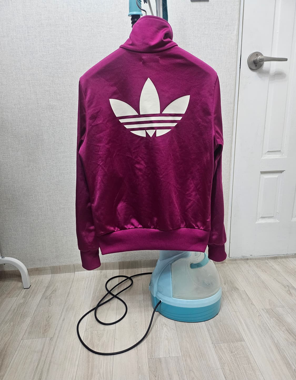 (90~95)M☆초대장급☆아디다스 파이어버드 백로고[핑크퍼플] 트랙탑져지 상품이미지7