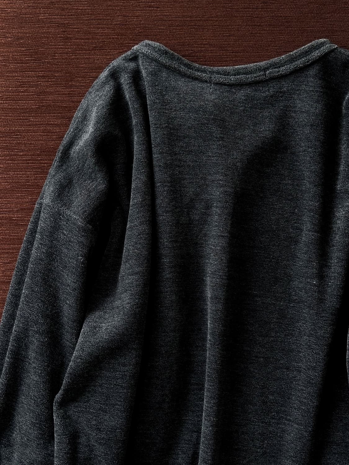 Cotton poly terry crewneck cardigan jack 상품이미지6