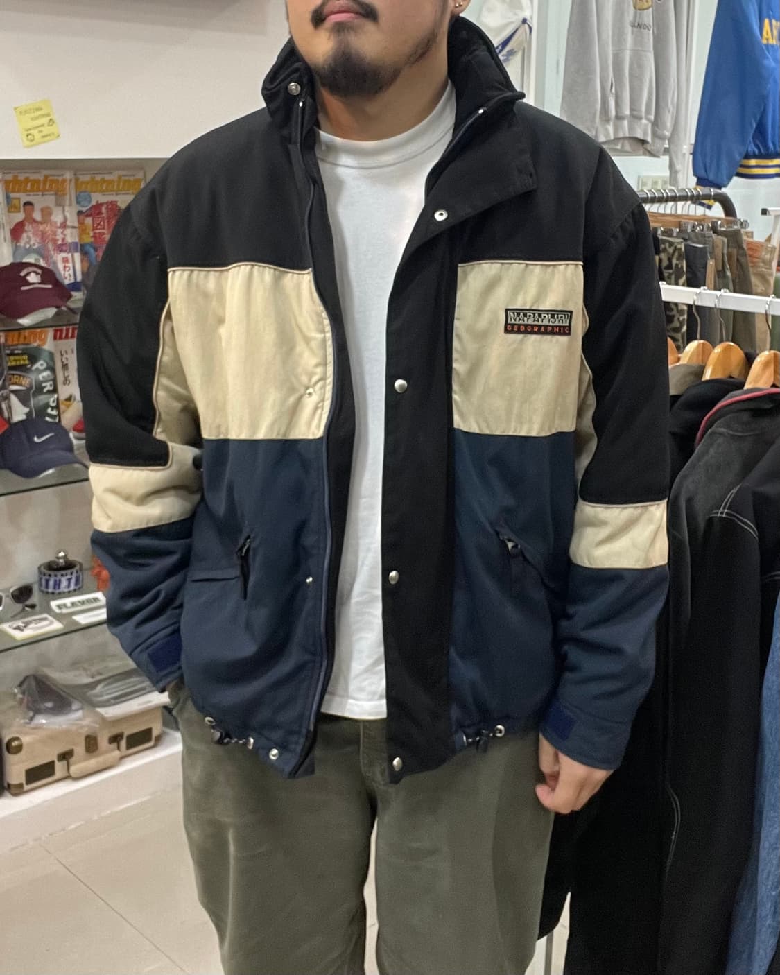 XL) 90s napapijri 코듀라 올드스쿨 점퍼 상품이미지5