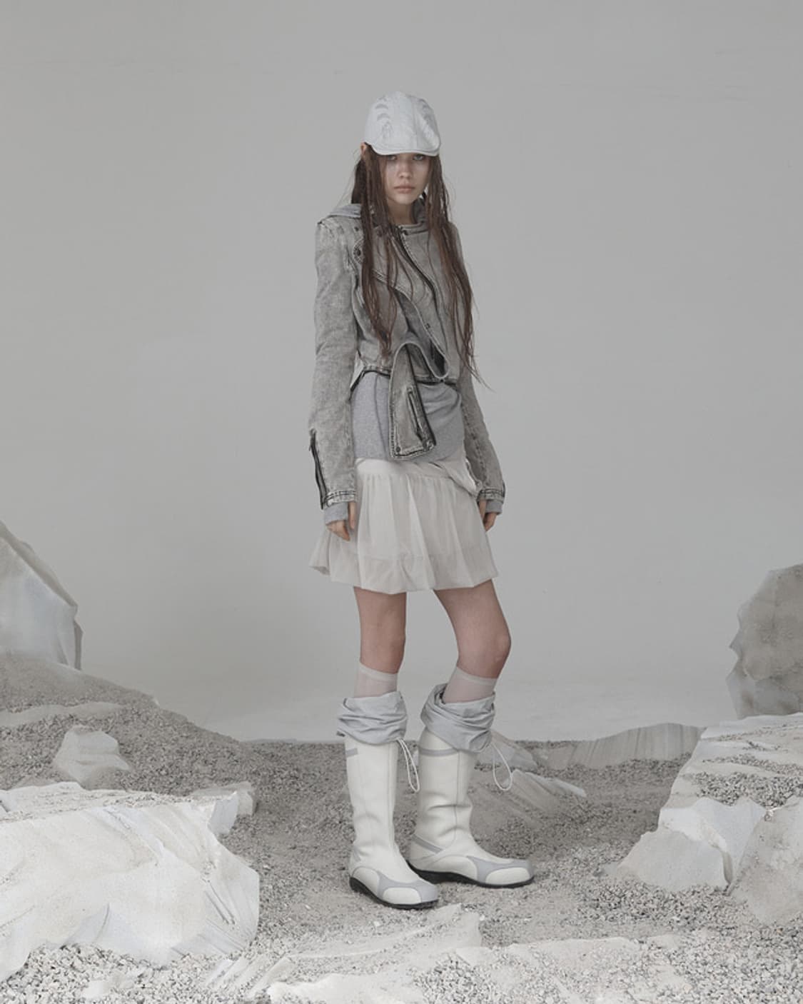 오호스 스판 데님 라이더 자켓 상품이미지4