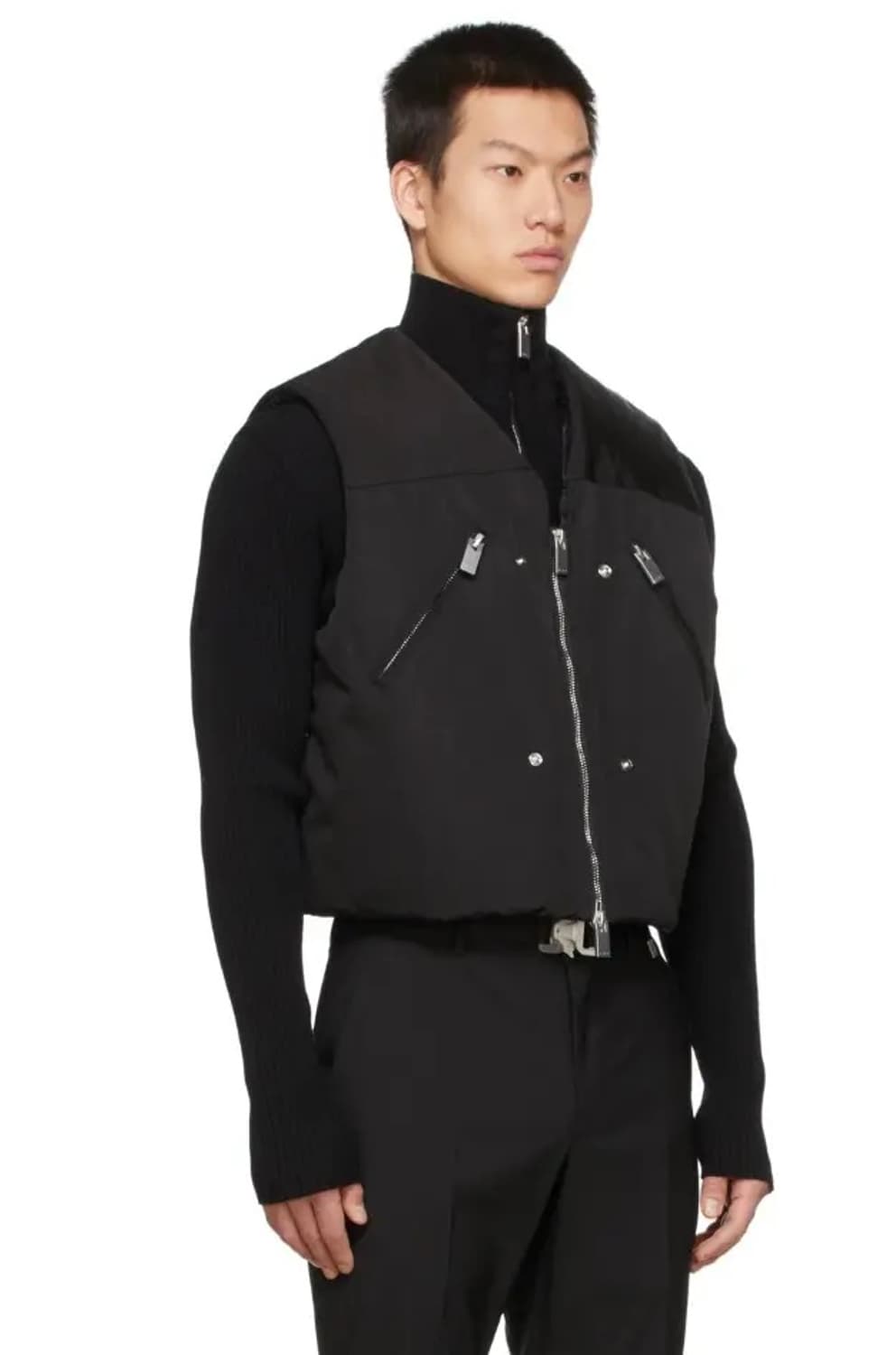 알릭스 집업 패딩 크롭 베스트 질레 블랙 ALYX  몽클레어 푸퍼 조끼 상품이미지4