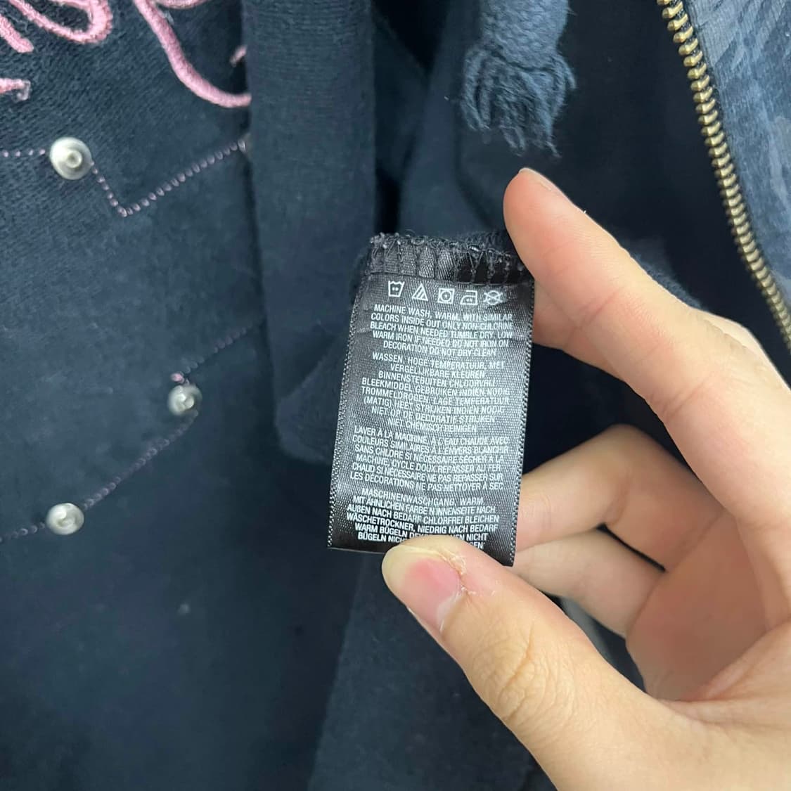 할리데이비슨 y2k 펑크 걸즈 후드집업 대대장 져지(XL) 상품이미지7