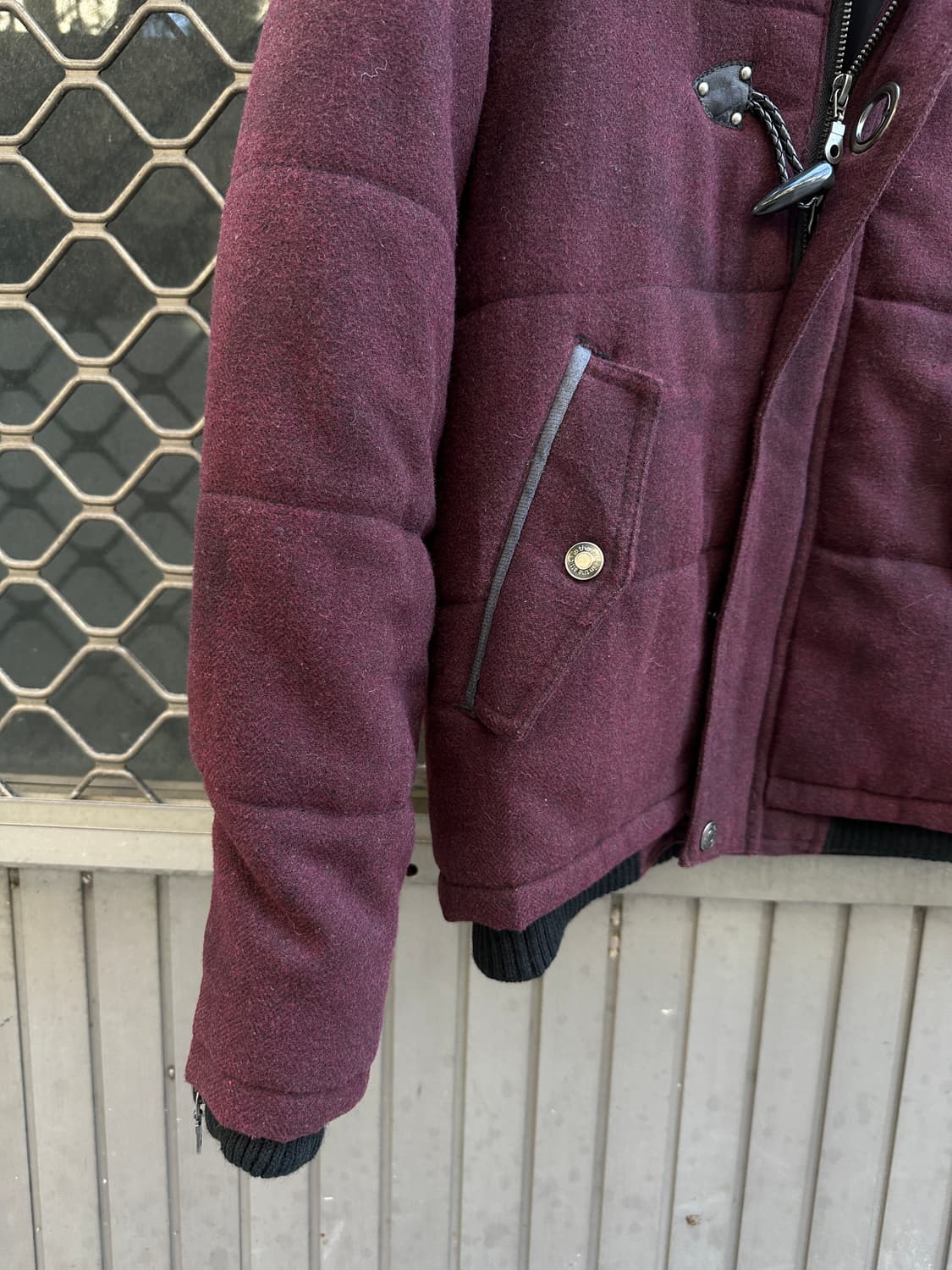 In The Attic 2way burgundy jacket  상품이미지4