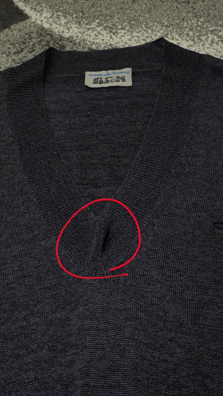 비비안웨스트우드  브이넥 레이온 여름 니트 상품이미지6