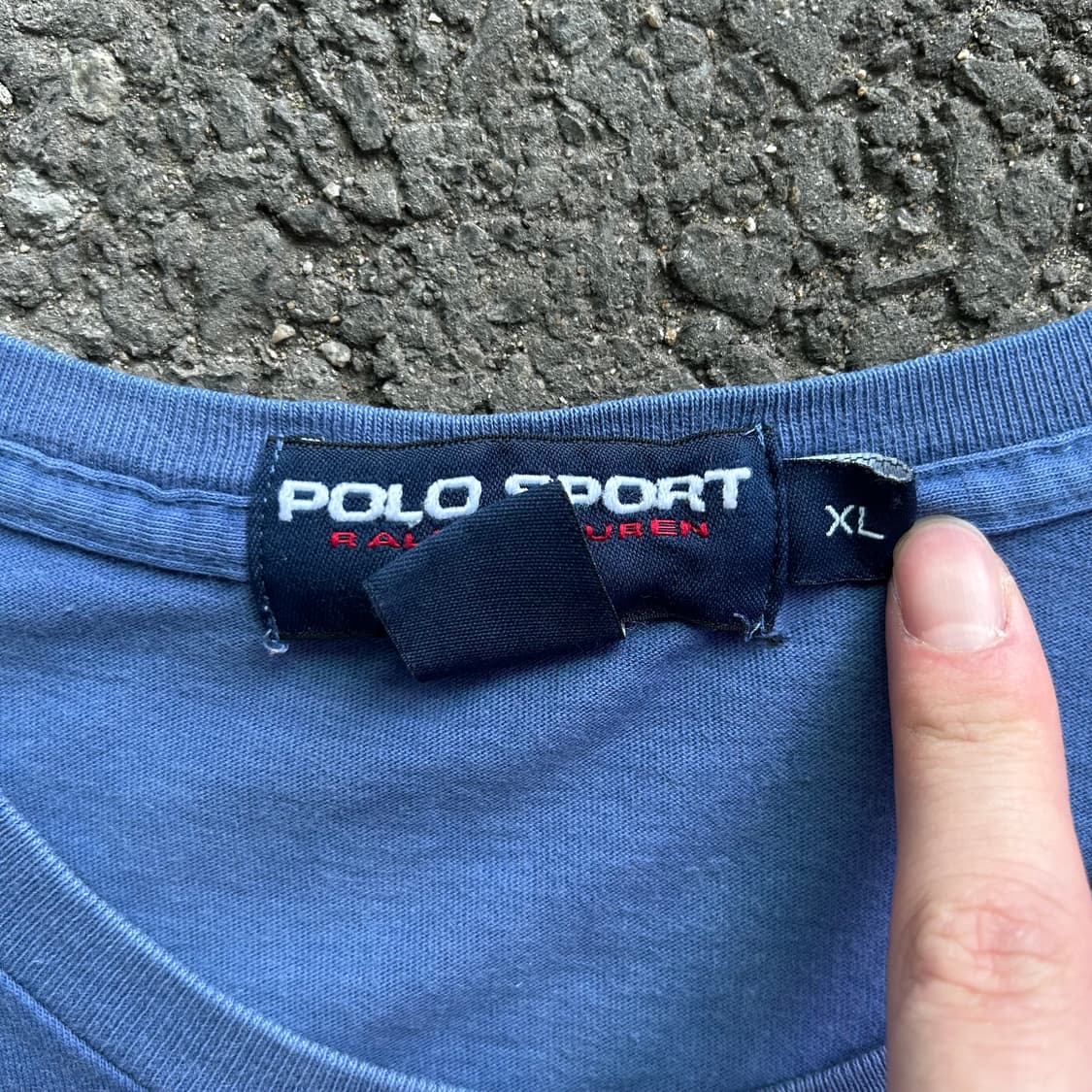 폴로 스포츠 블루 티 XL 상품이미지5