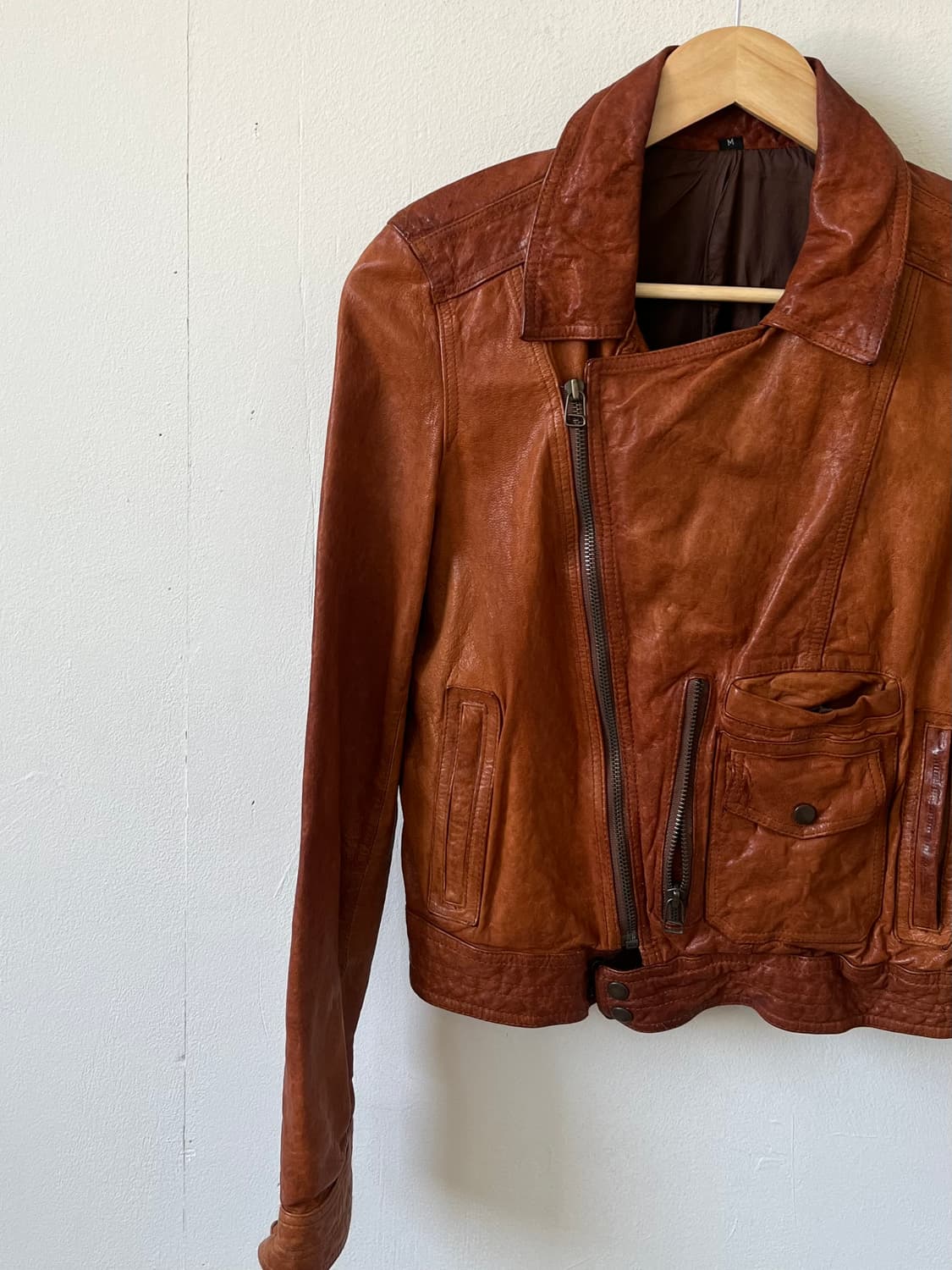 90’s Hisun 레더 자켓 상품이미지2