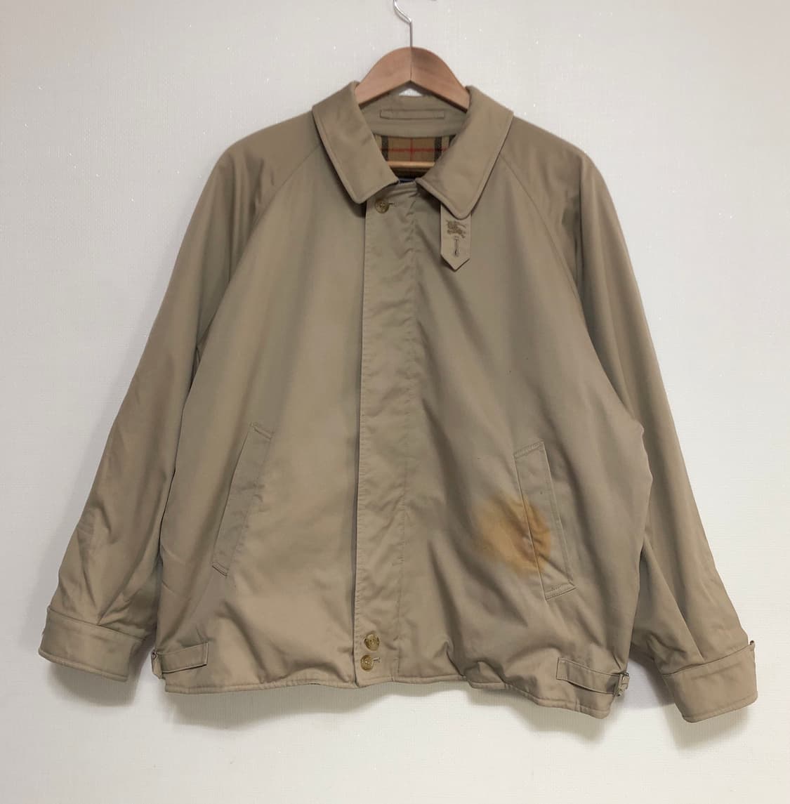 버버리 정품 블루종 자켓 남성용 노바체크 상품이미지1