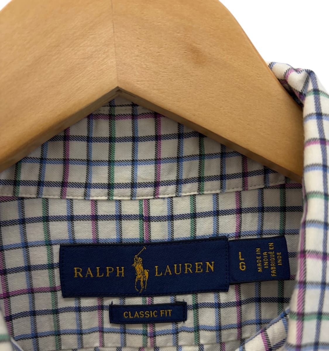 폴로 체크 셔츠 (L)  상품이미지4