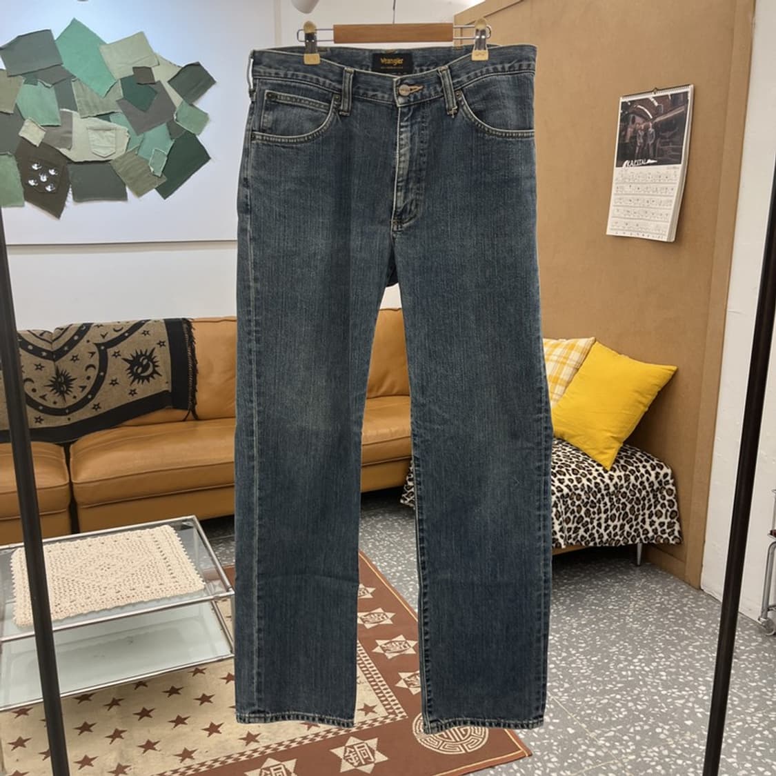 랭글러 올드스쿨 레트로 빈티지 워싱 데님팬츠 32인치 C10128 상품이미지3