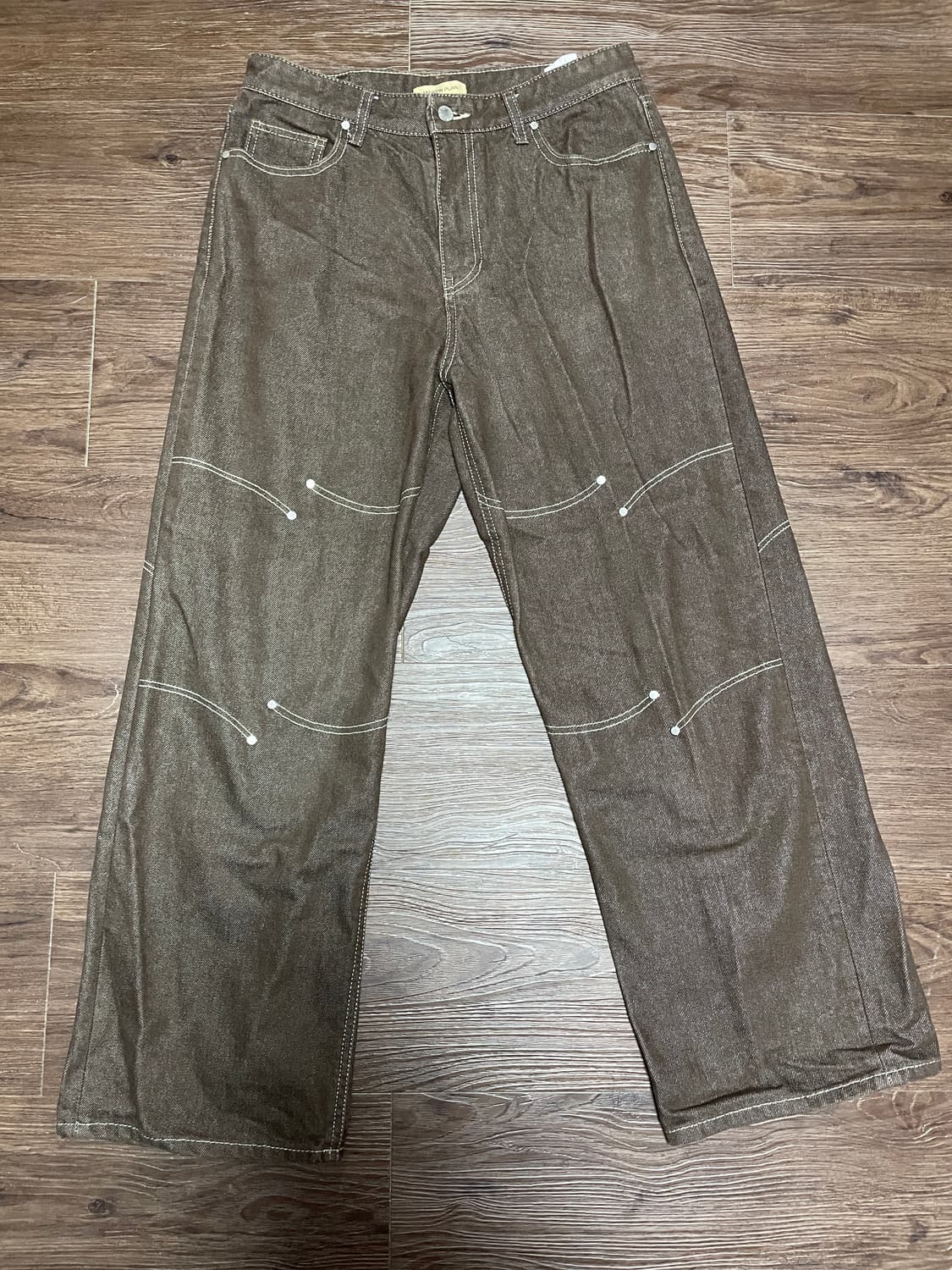 Wave Bar Denim - BROWN 상품이미지3