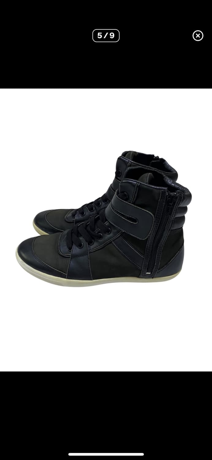 요지야마모토 와이즈 하이컷 레더 스니커즈 상품이미지5