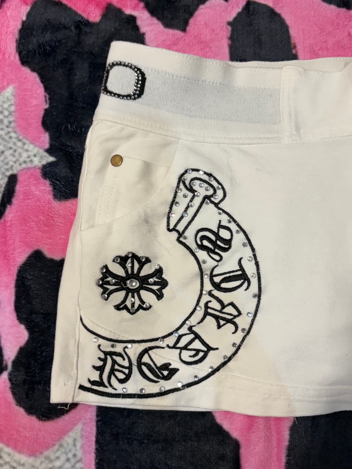 Y2K Studd Cross cubic Mini Skirt 상품이미지7