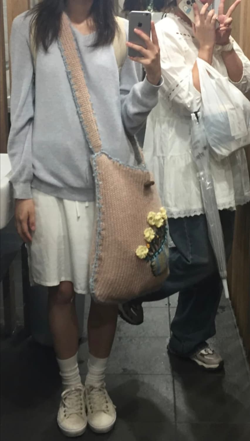 모리걸 니트 가방 상품이미지4