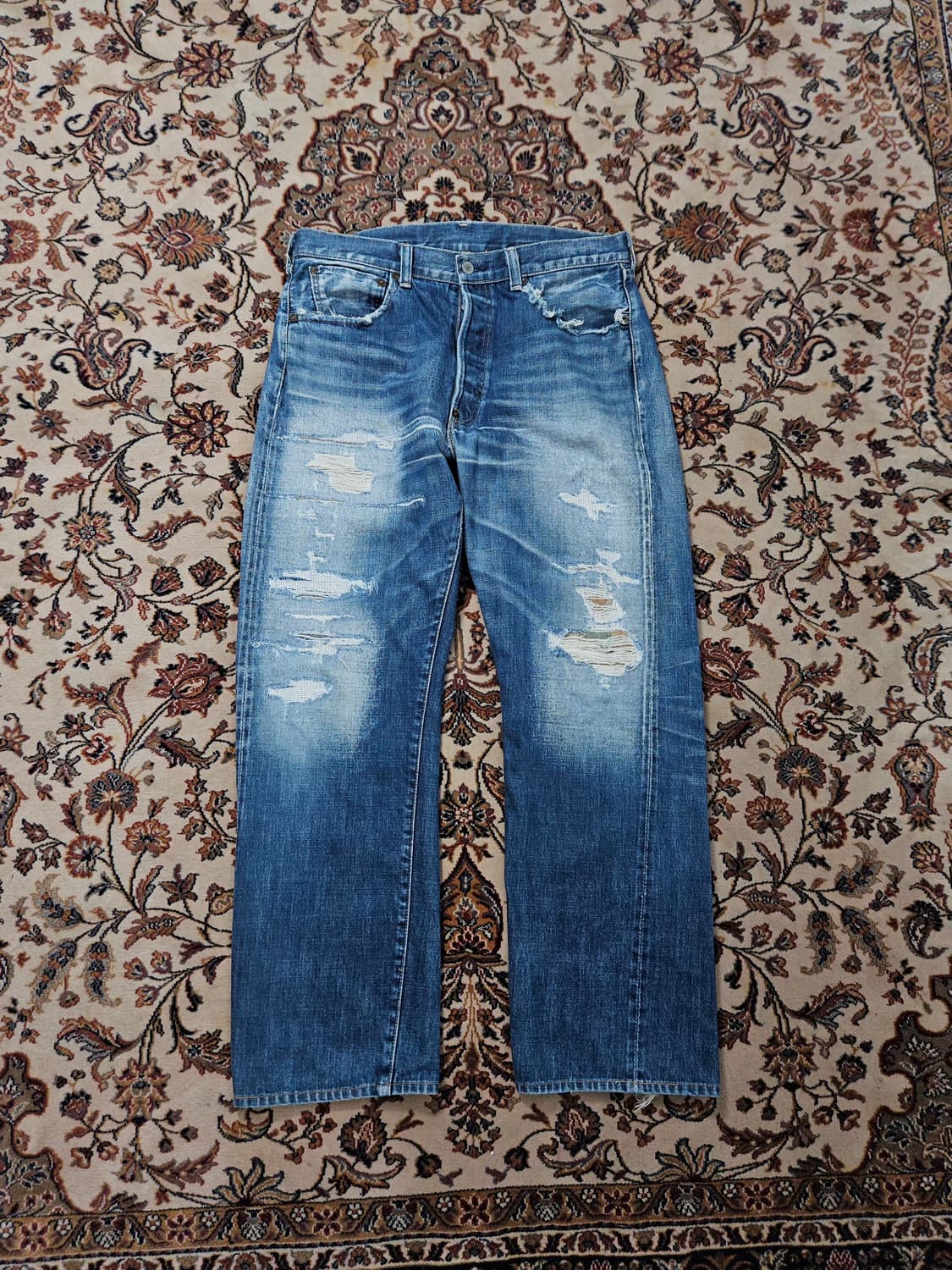 2000's LVC 37501 디스트레스 셀비지 청바지 38 실측 36 상품이미지1