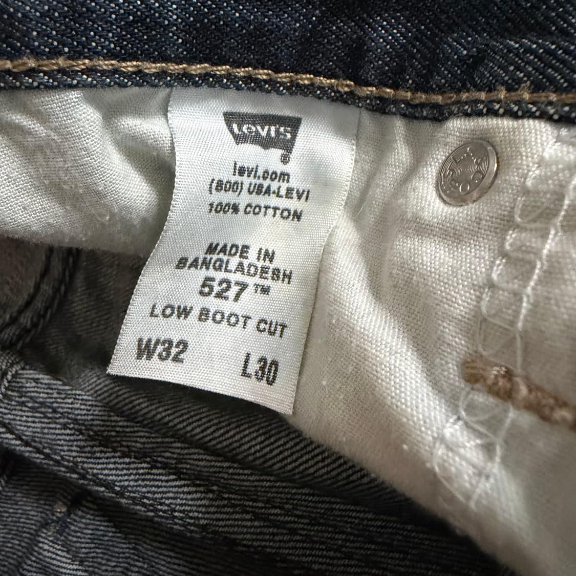levi's 527 로우 부츠컷 생지 데님팬츠 상품이미지3