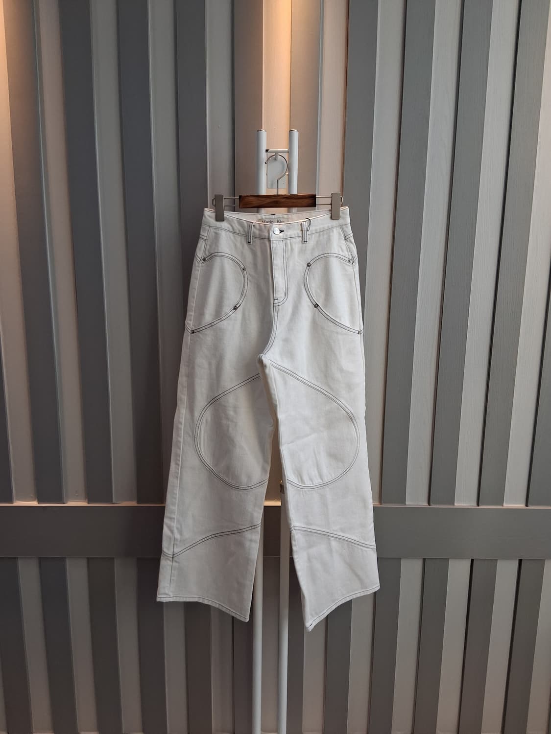 마뗑킴  정품 화이트팬츠 상품이미지1