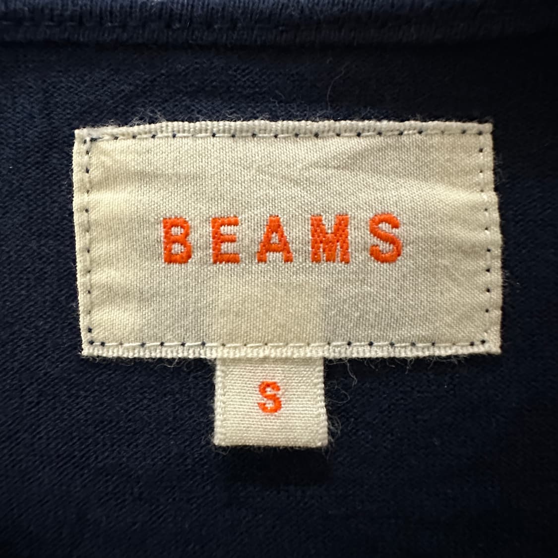 BEAMS pocket t-shirt navy 상품이미지4
