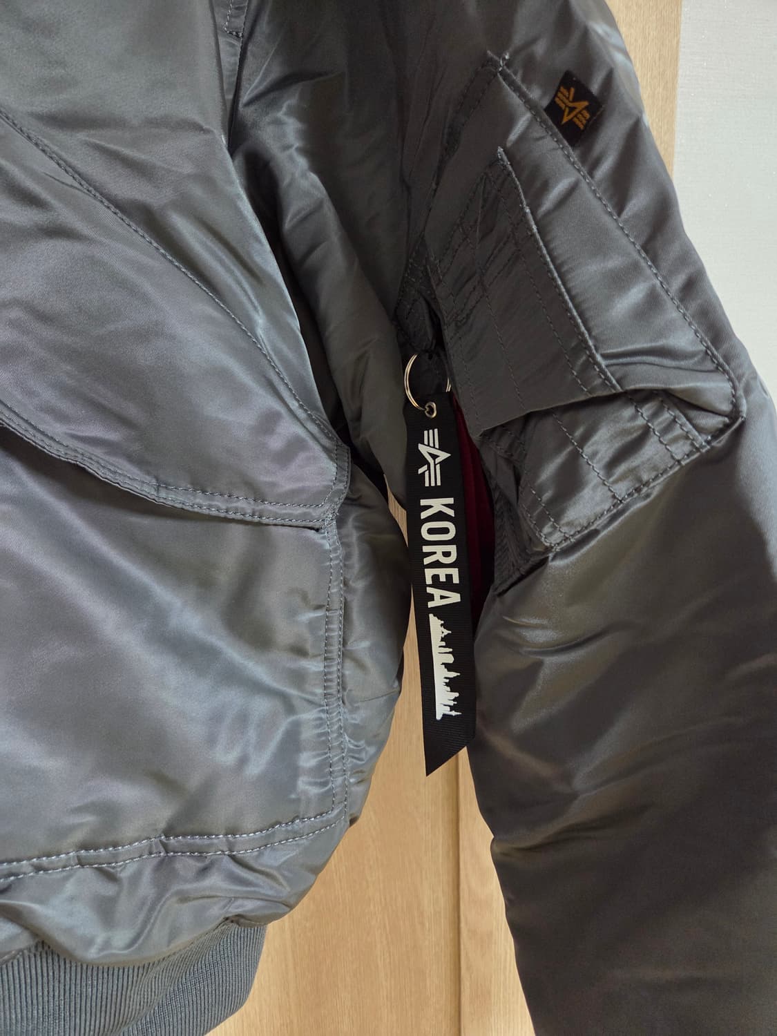 알파인더스트리 CWU45P 항공 점퍼 밀리터리 자켓 건메탈 그레이 상품이미지2