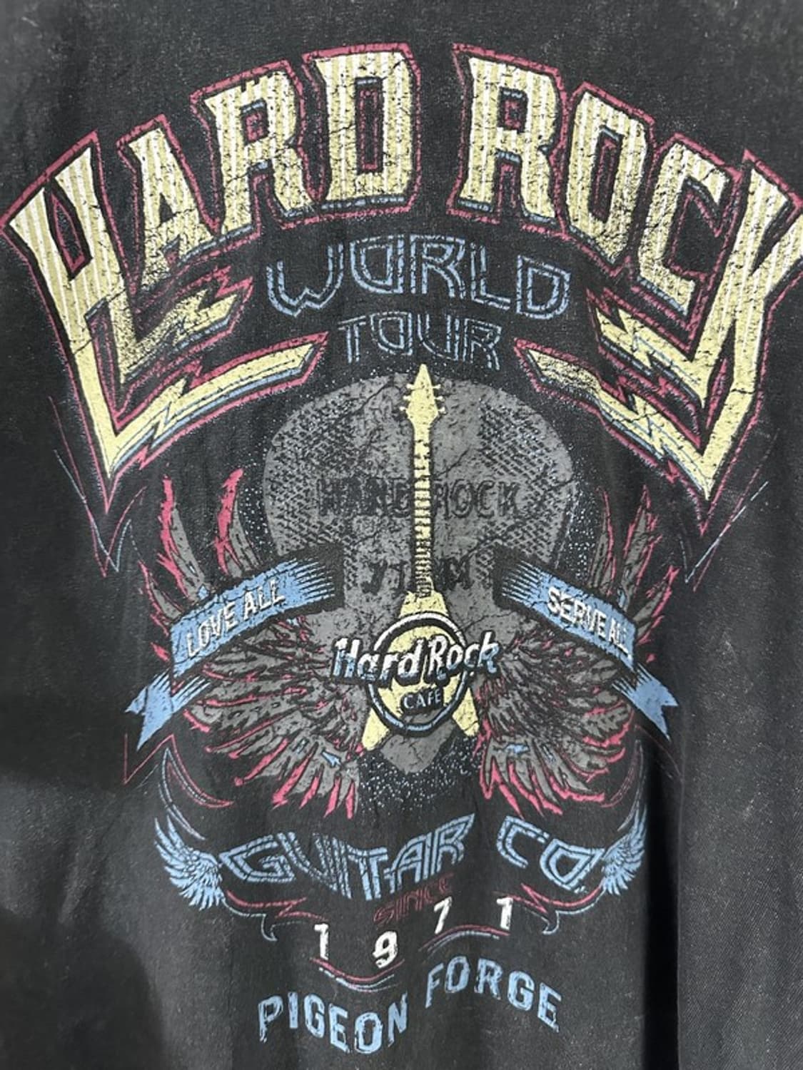 [XS] HARD ROCK 월드투어 스컬 그래픽 밴드 반팔티 상품이미지3