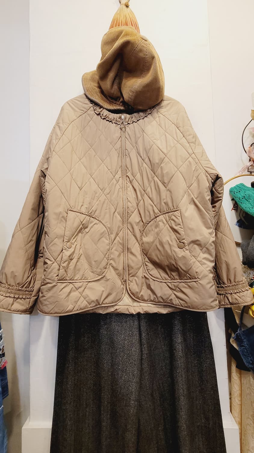 안지크 캐시미어 충전 경량패딩 .벨라디터치 와이드팬츠 상품이미지2