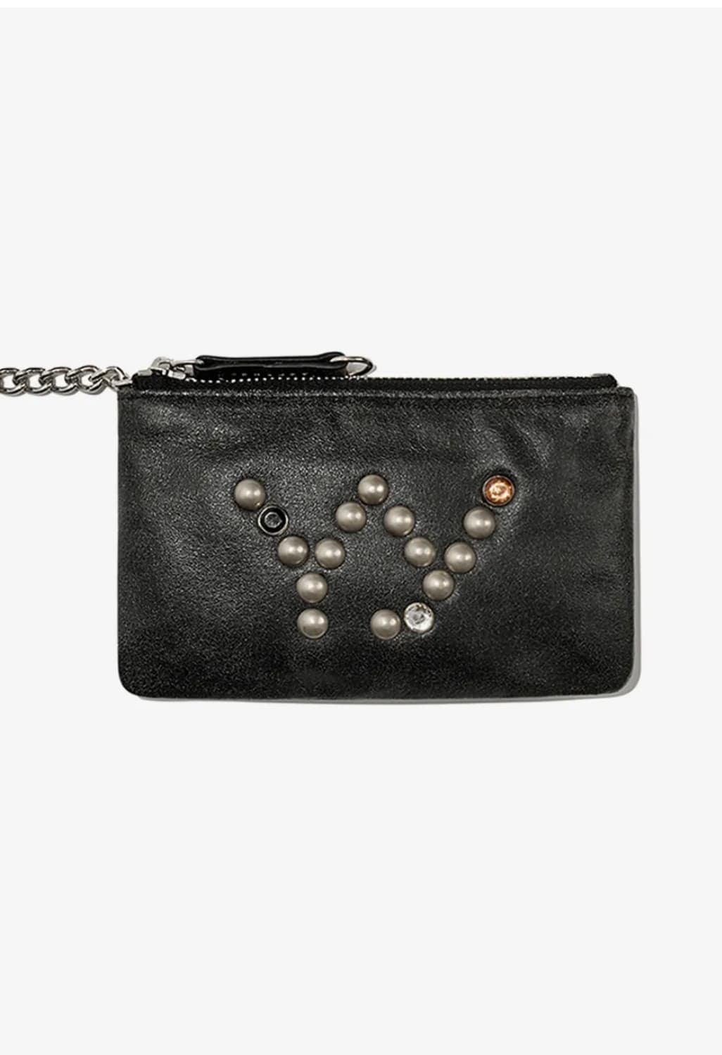 OPEN YY / STUD CHAIN WALLET (BLACK) 상품이미지1