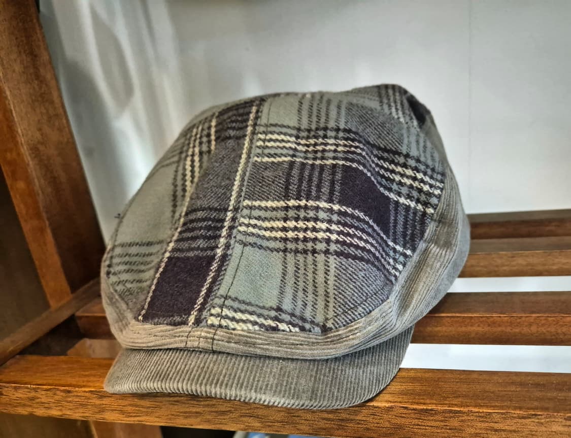 코듀로이 체크 헌팅캡 상품이미지1