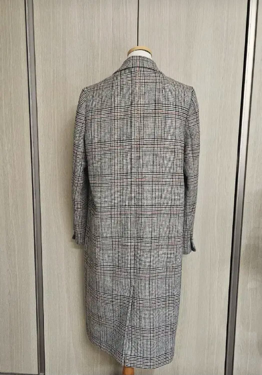 COS 감성 글렌체크 울혼방 롱코트 (로엠 메종드로엠)55~66 상품이미지6