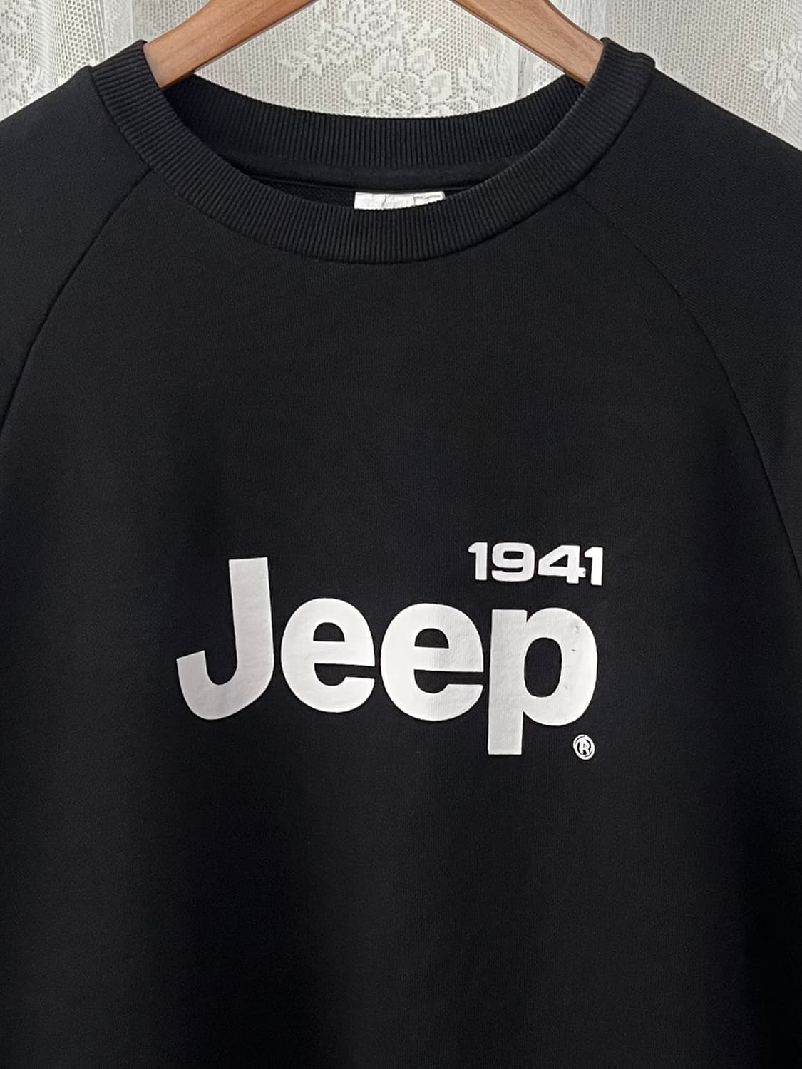 XL) 지프 JEEP 로고 맨투맨 블랙 상품이미지2