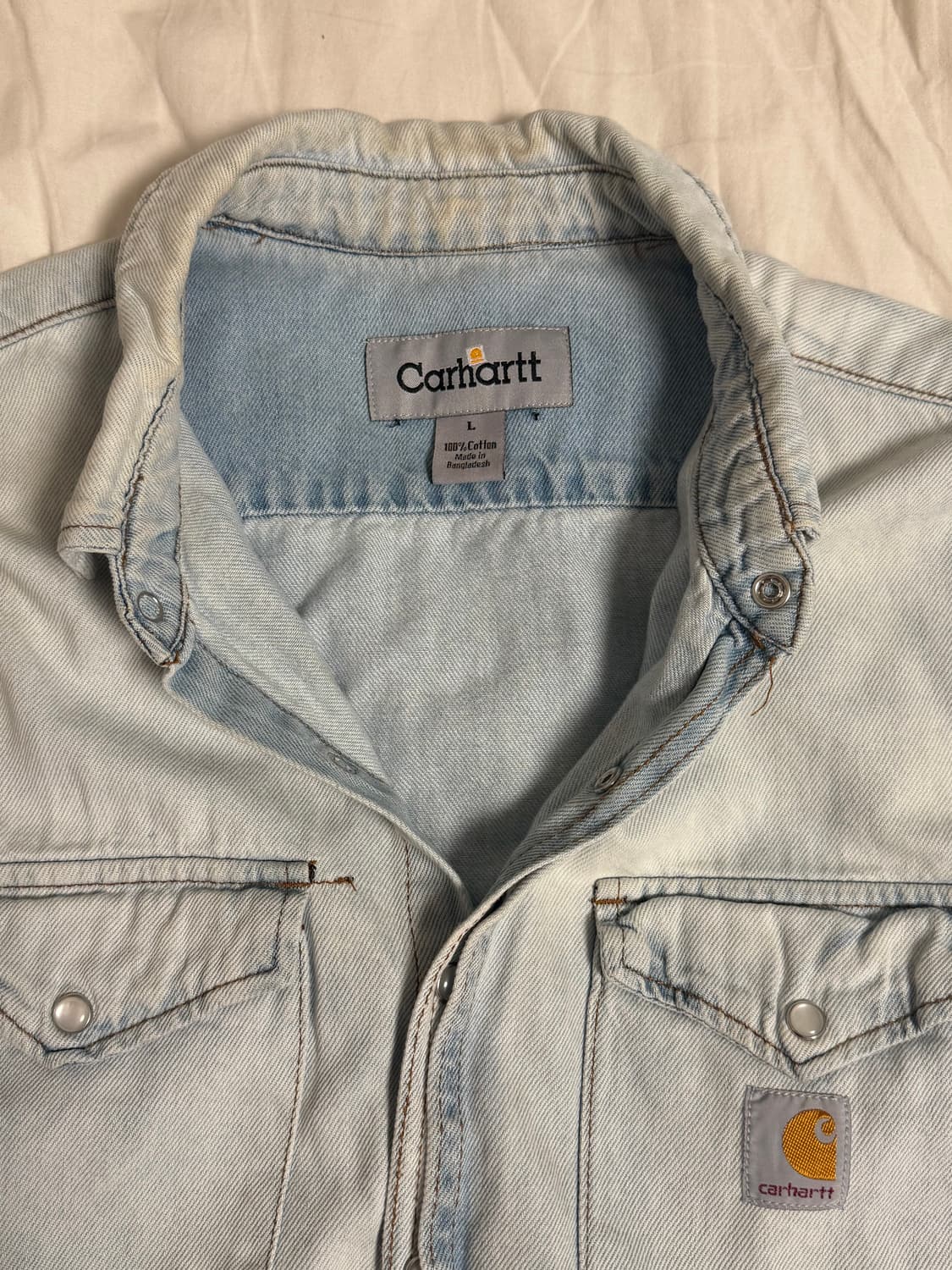 칼하트 반팔 데님 자켓 상품이미지3