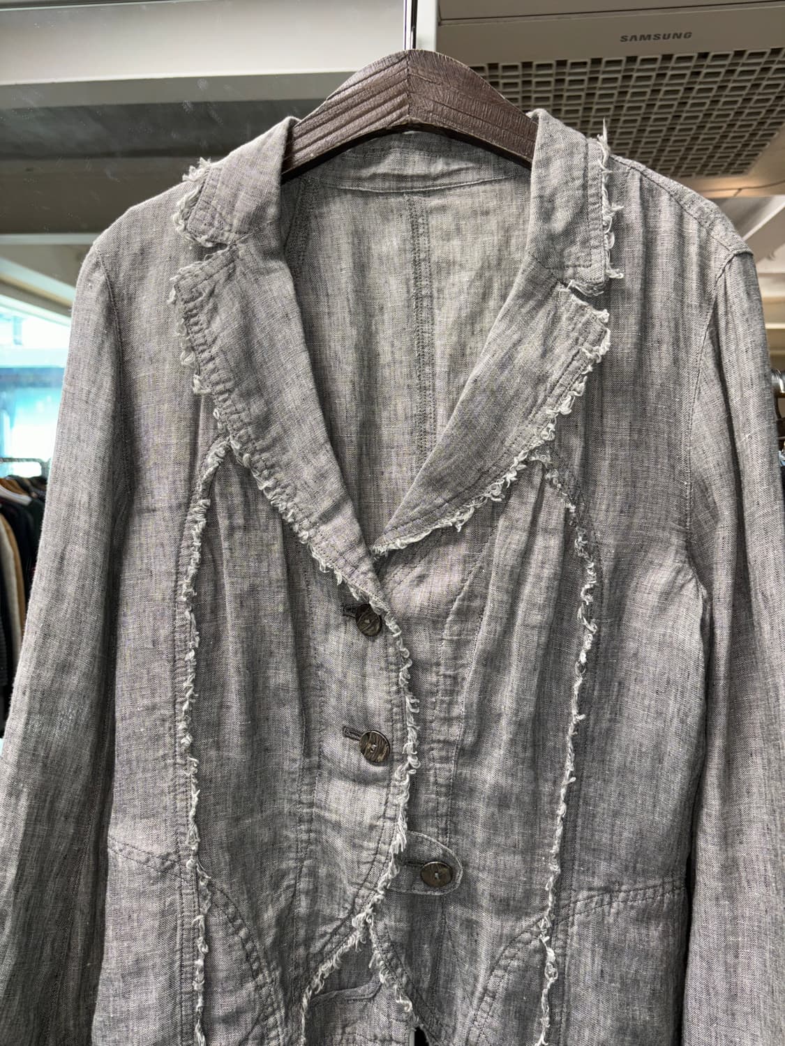 센소유니코 io comme io 린넨 자켓 상품이미지3