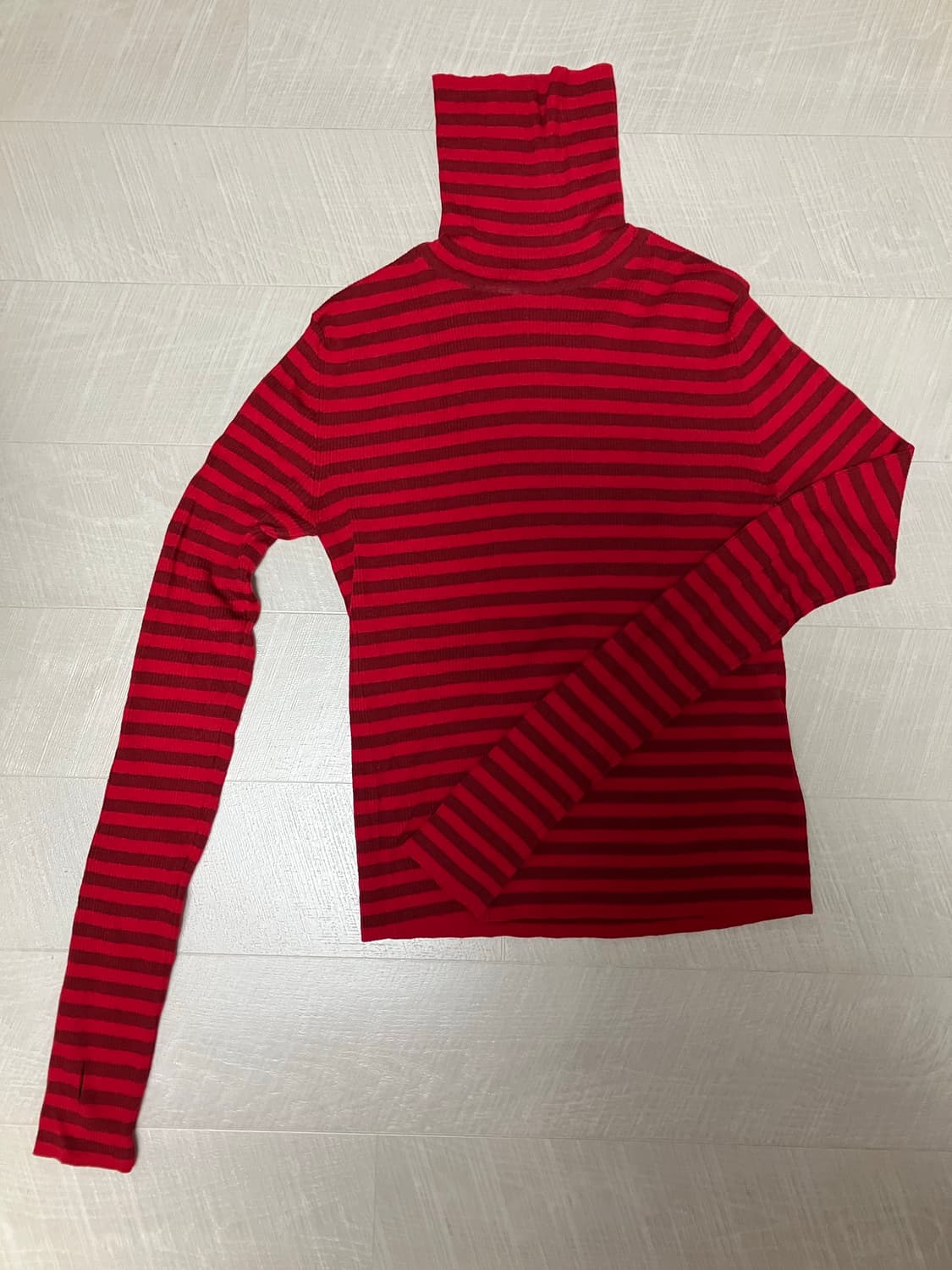 BOCBOK 복복 STRIPE TURTLE NECK (RED) 상품이미지3