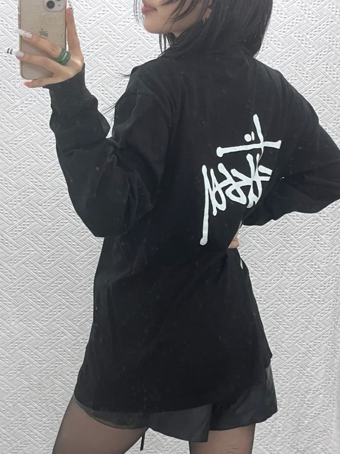 스투시 빈티지 스트릿 펑크 백로고 롱슬리브 XL C10790 상품이미지1