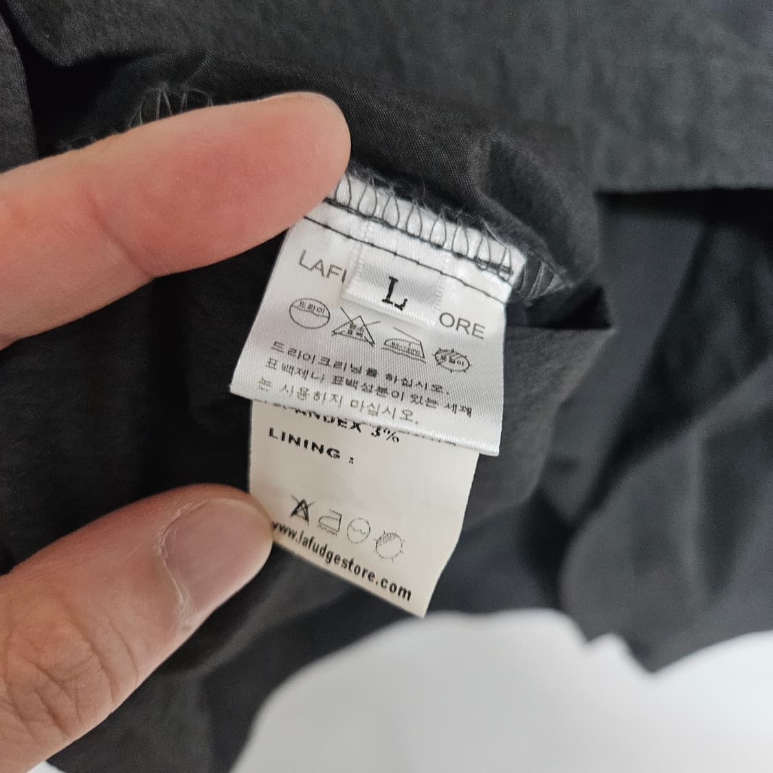 라퍼지스토어 반집업 아노락 L 상품이미지6