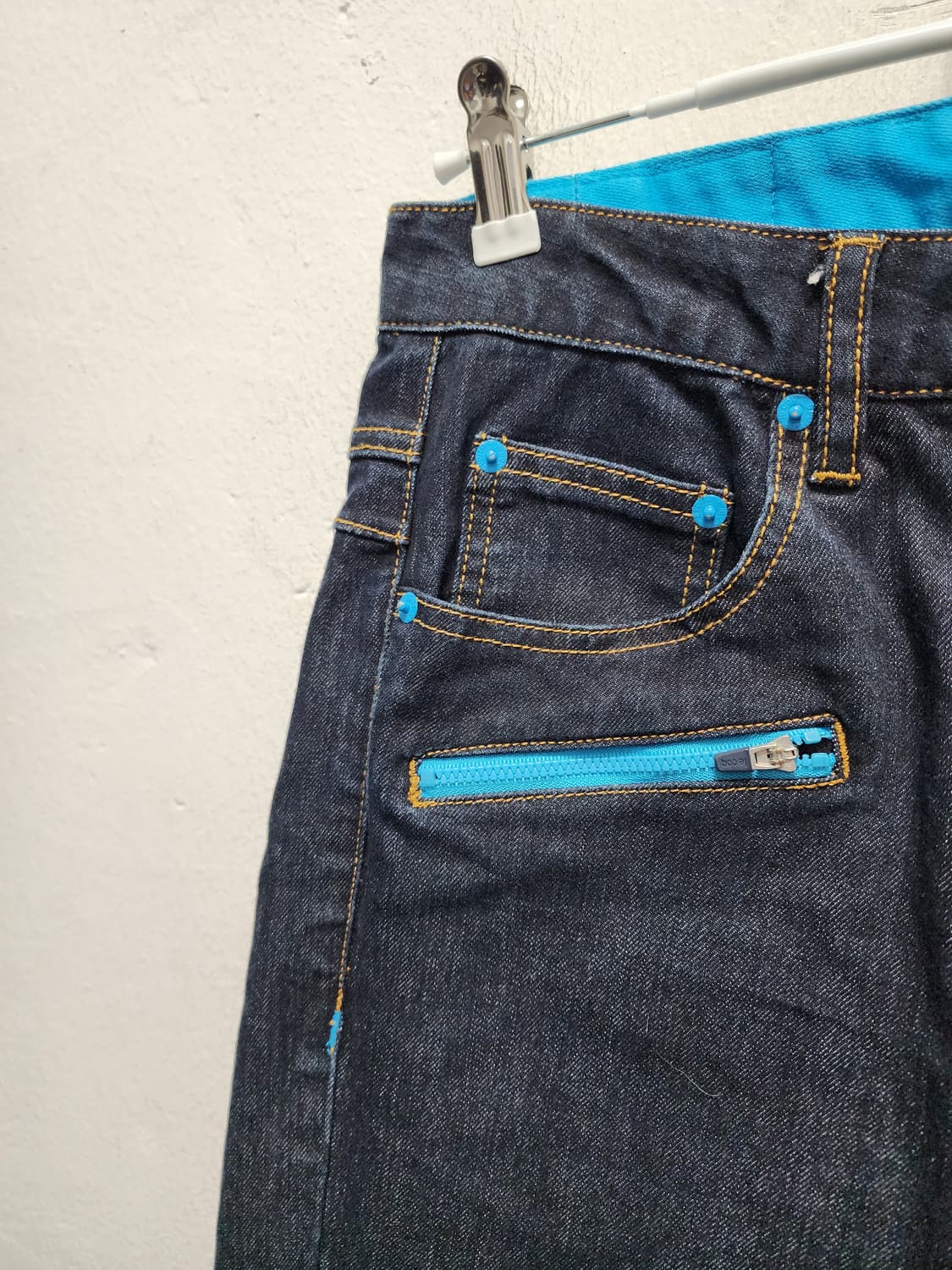 르꼬끄 백포켓 진청 데님.. 상품이미지4