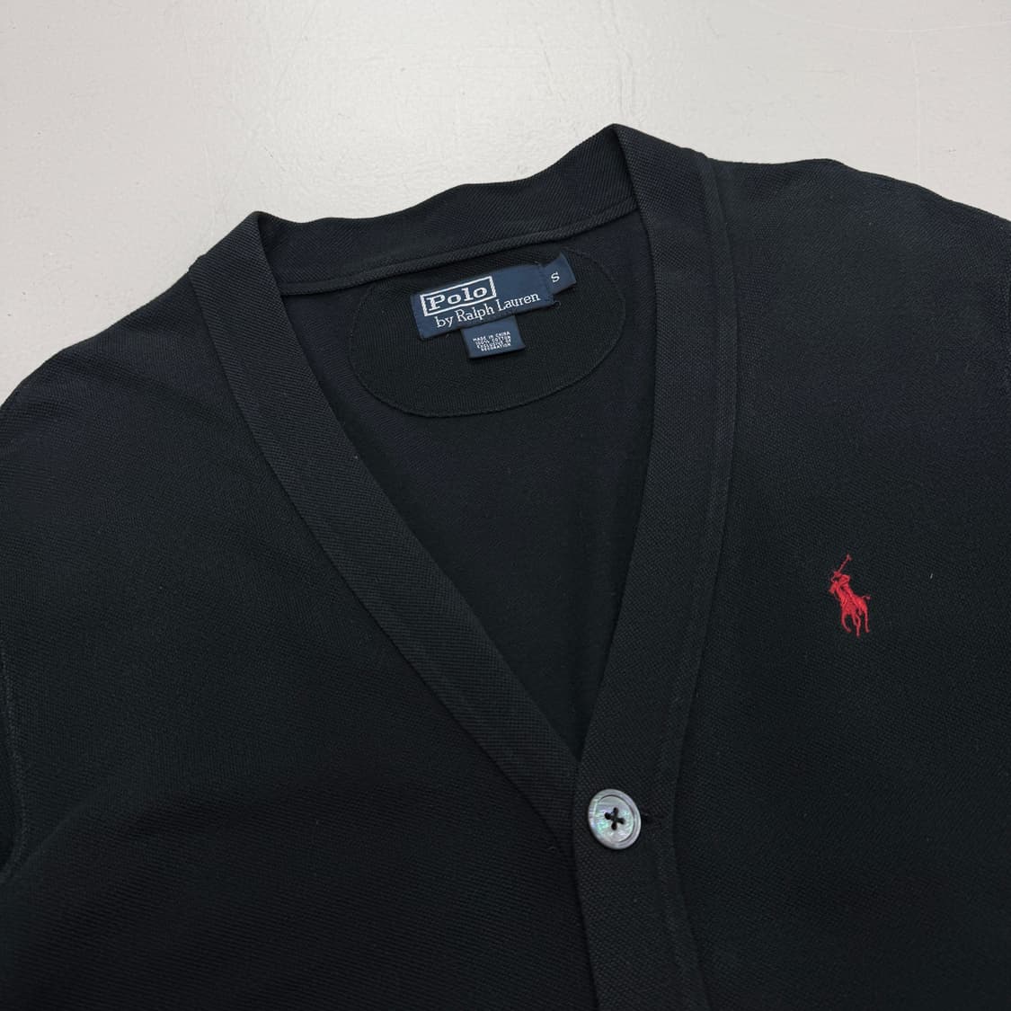 폴로 포니 니트 가디건 블랙 상품이미지3