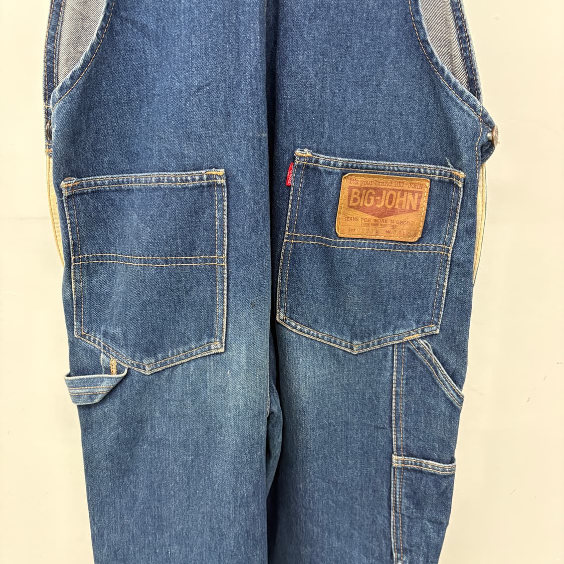 빅죤 빈티지 청 데님 롤업 오버롤 F 상품이미지8