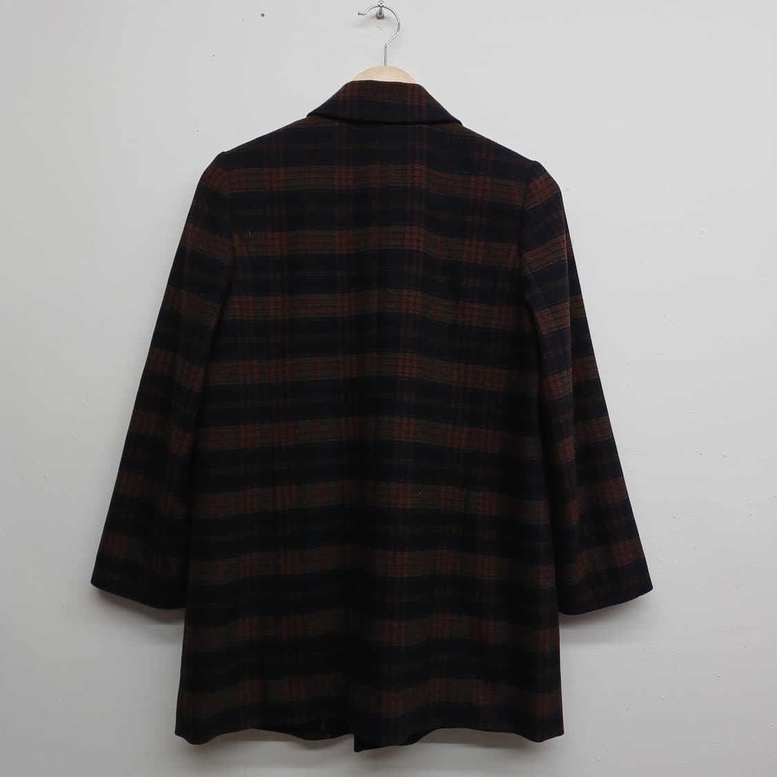 올리비아로렌 더블 체크 코트 100 상품이미지2