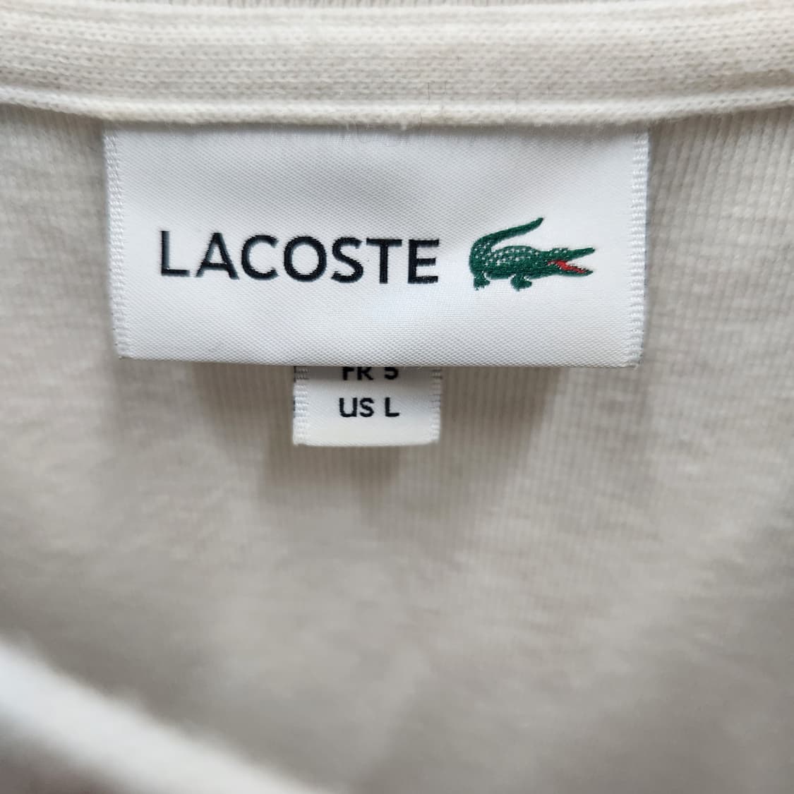 라코스테 로고 얇은 니트 긴팔티 L~XL 상품이미지5