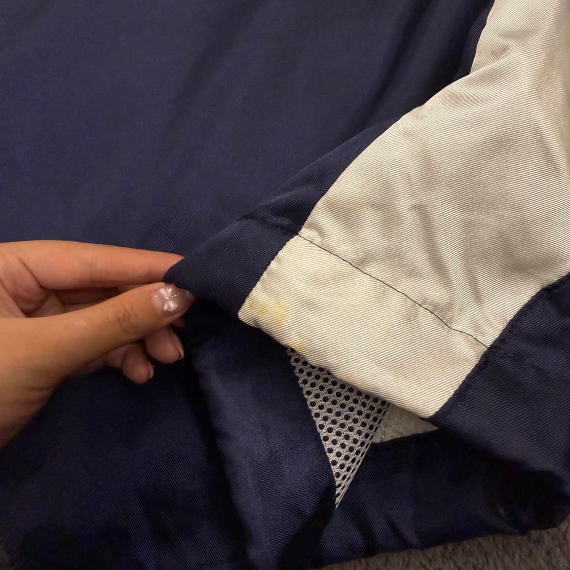 [ 정품/M ] 아식스 올드스쿨 국대 로고 배색 바람막이 상품이미지9